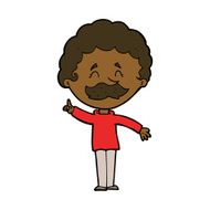 cartoon man with idea N130