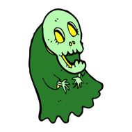 cartoon spooky ghoul N19