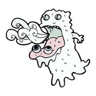 cartoon gross ghost N39