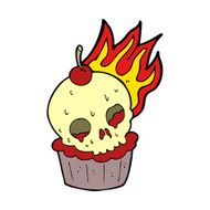 cartoon halloween cup cake N8