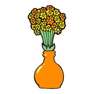 cartoon old glass vase N8
