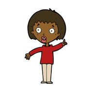 cartoon woman explaining her point N30