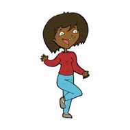 cartoon laughing woman N8