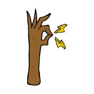 cartoon okay hand gesture N16