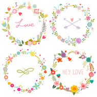 Decorative floral collection N4