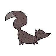 cartoon little wolf cub N7