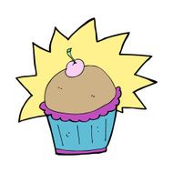 cartoon cupcake N116
