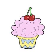 cartoon cupcake N117