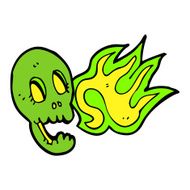 funny cartoon skull N33