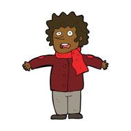 cartoon surprised man N119