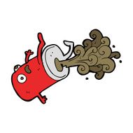 cartoon old drinks can N8