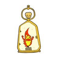 cartoon spooky lantern N23