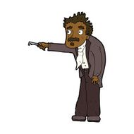 cartoon man trembling with key unlocking N8