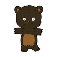 cute cartoon black bear N66