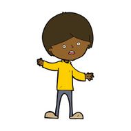 cartoon unhappy boy N46