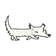 cartoon little wolf N68