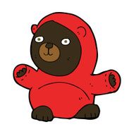 cute cartoon black bear N69