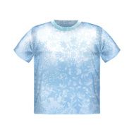 T-shirt snowflake vector isolated clothing white clothes casual N5