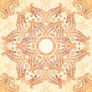 Ornate vintage seamless pattern in mehndi style N2