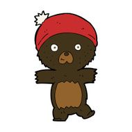 cartoon cute black bear N46