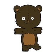 cartoon cute black bear N47