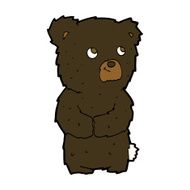 cartoon black bear cub N59