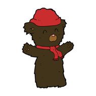 cartoon cute black bear N48