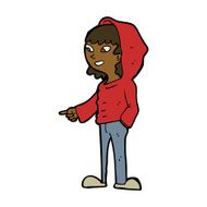 cartoon pointing teenager N8