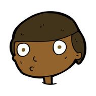 cartoon boy staring N16