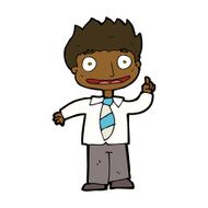 cartoon man with idea N131