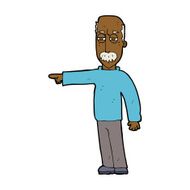 cartoon old man gesturing Get Out! N8