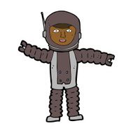 Cartoon Astronaut N113