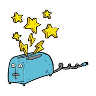 cartoon sparking toaster N4