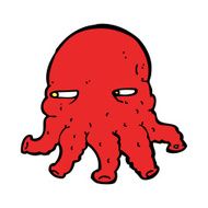 Cartoon Alien Face N17