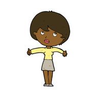 cartoon woman giving thumbs up N8