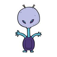 cartoon space alien N63