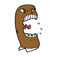 cartoon furious man shouting N7