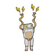 cartoon funny robot N67