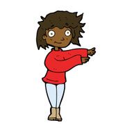 cartoon dancing woman N40