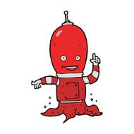 cartoon alien spaceman N19