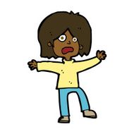 cartoon unhappy person N8