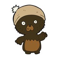 cartoon cute teddy bear in hat N10