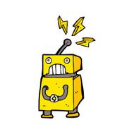 cartoon little robot N13