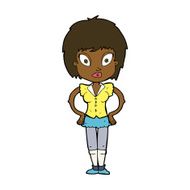 cartoon pretty girl N82
