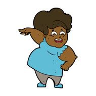 cartoon oveweight woman N8
