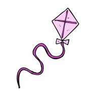 cartoon flying kite N8