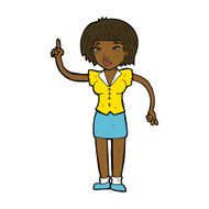 cartoon woman with idea N205