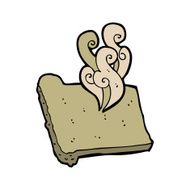 cartoon hot toast N4