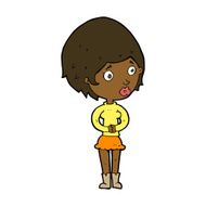 cartoon concerned woman N8