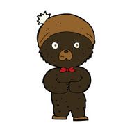 cartoon little black bear N7